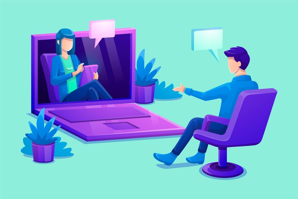 video conferencing screen