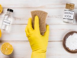 Kitchen Cleaning with Baking Soda