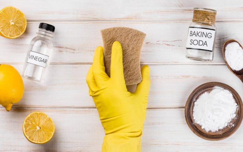 Kitchen Cleaning with Baking Soda