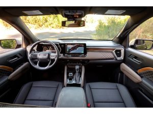 Interior of 2023 GMC Canyon