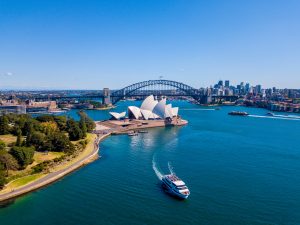 Sydney, Australia. April 10, 2017. Amazing Aerial View Of The Sy