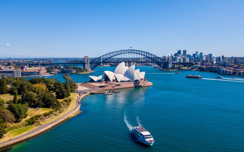 Sydney, Australia. April 10, 2017. Amazing Aerial View Of The Sy