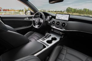 Interior of Kia stinger