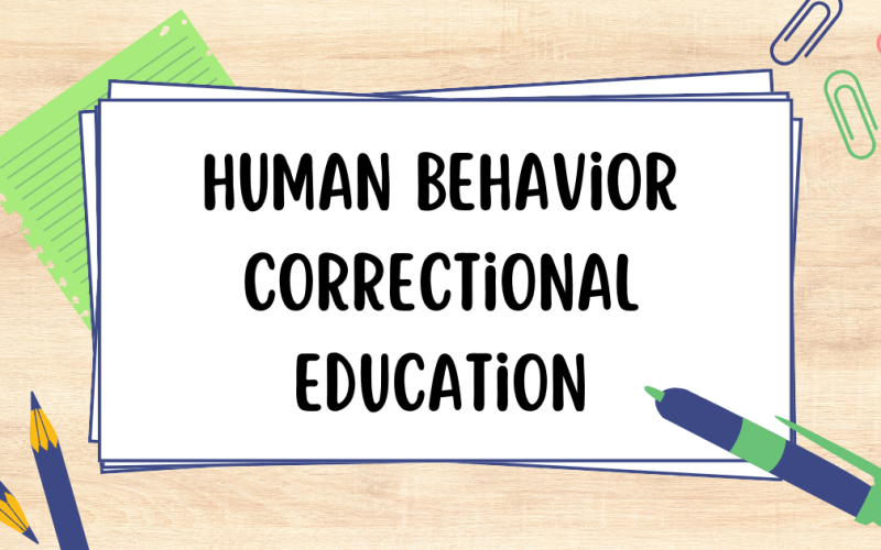 Human Behavior Correctional Education