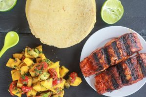 Savor the Flavor Salmon Tacos with Tangy Mango Salsa