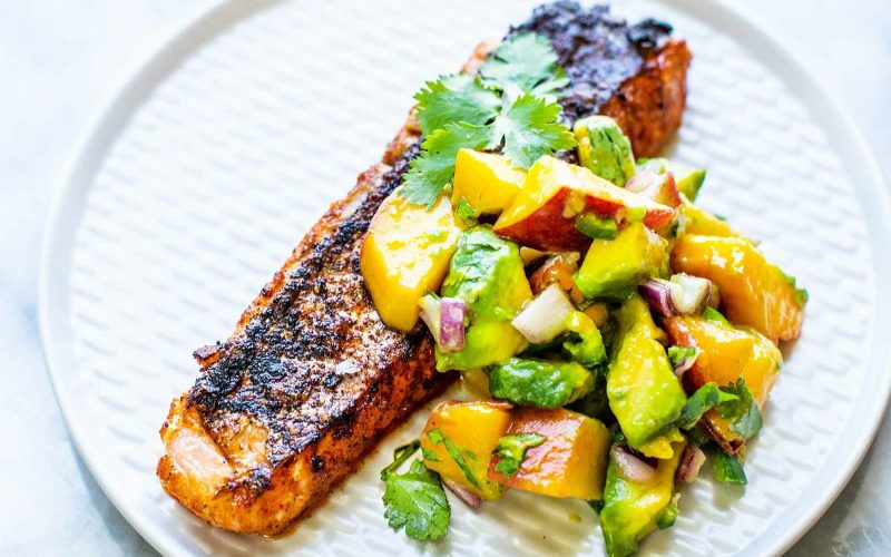 Savor the Flavor Salmon Tacos with Tangy Mango Salsa