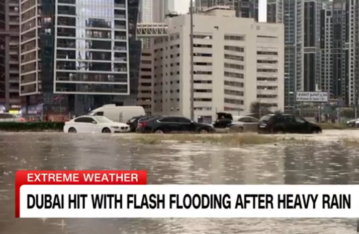 Record floods hit Dubai after up to 10 inches of rain; 18 dead in Oman