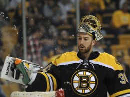 Swayman stops 38 shots, Bruins roll past Panthers 5-1 for 1-0 series lead