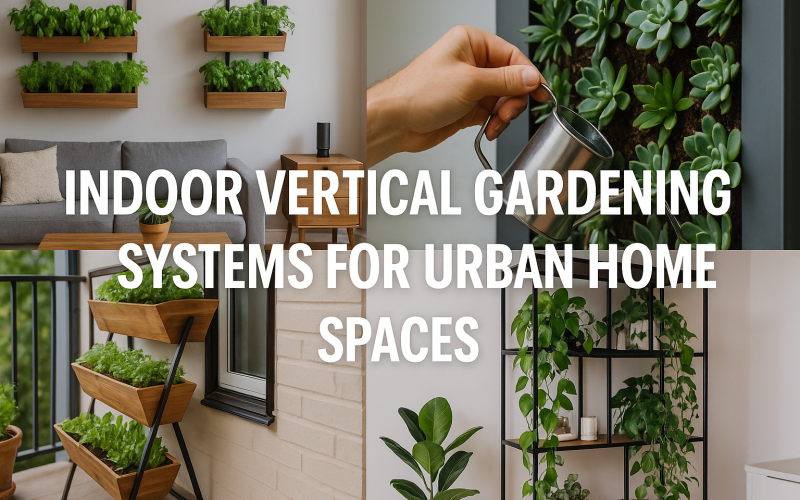 Indoor Vertical Gardening Systems for Urban Home Spaces
