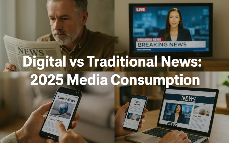 Digital vs Traditional News: 2025 Media Consumption