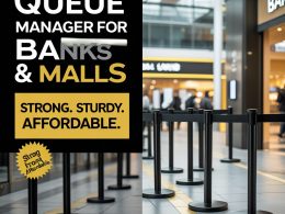 Affordable Q Stand for Banks & Malls