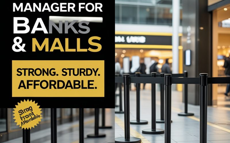 Affordable Q Stand for Banks & Malls