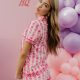 Pink Palm Puff Pajamas