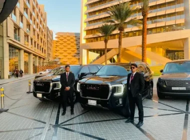 Luxury car hire with chauffeur in Saudi Arabia offering premium travel experience.