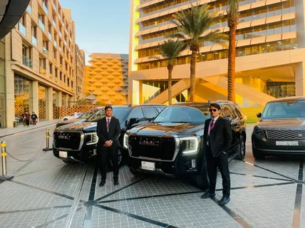 Luxury car hire with chauffeur in Saudi Arabia offering premium travel experience.